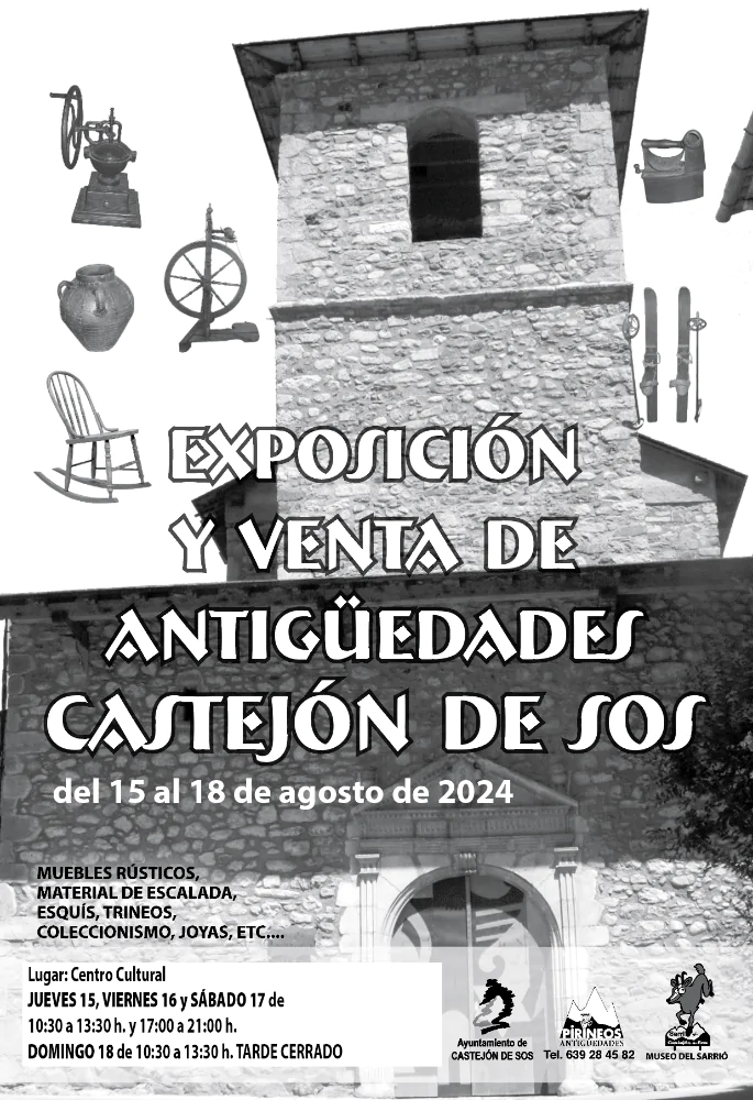 Exposición y venta de antigüedades en Castejón de Sos 2024 | enBenas.com