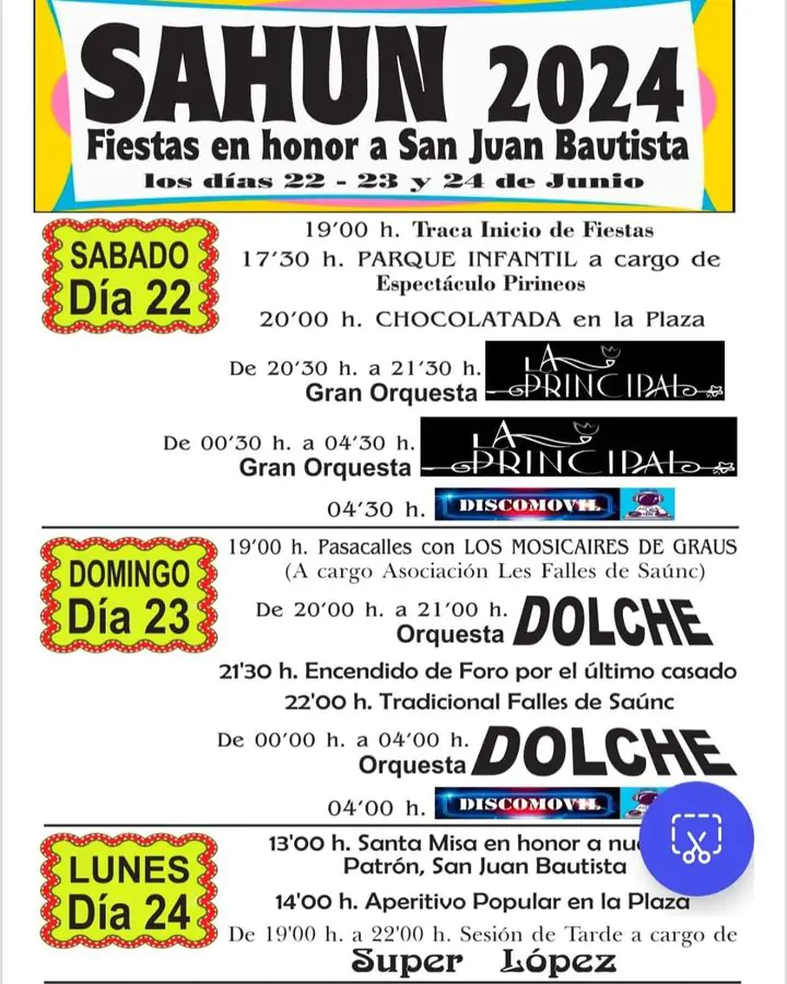 Fiestas de San Juan 2024 en Sahún | enBenas.com