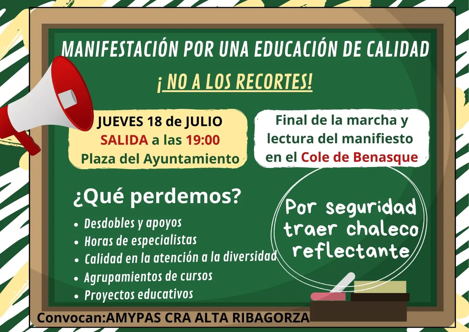 Manifestación por una educación pública de calidad | enBenas.com