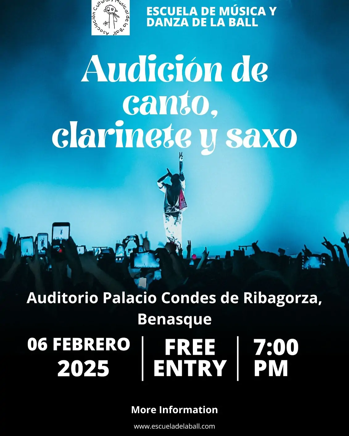 Audiciones de canto, clarinete y saxo | enBenas.com