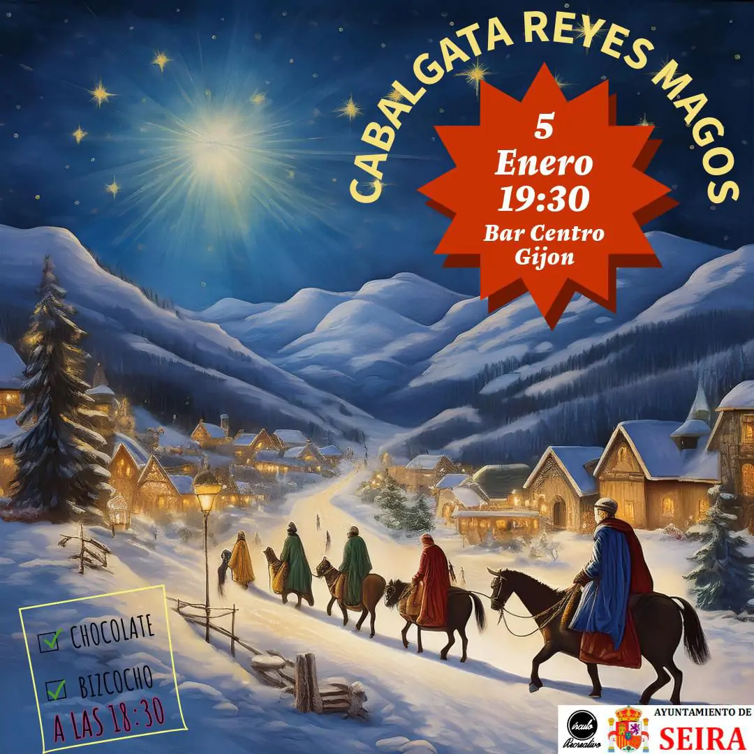 Cabalgata de Reyes Magos 2025 en Seira | enBenas.com