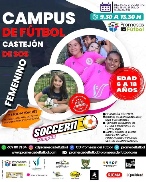 Campus de fútbol femenino en Castejón de Sos | enBenas.com