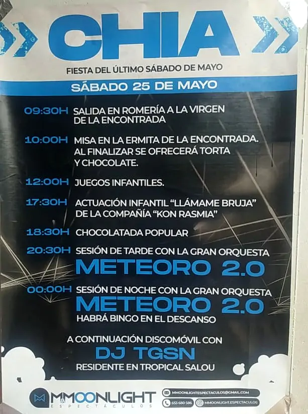 Fiestas de mayo en Chía 2024 | enBenas.com