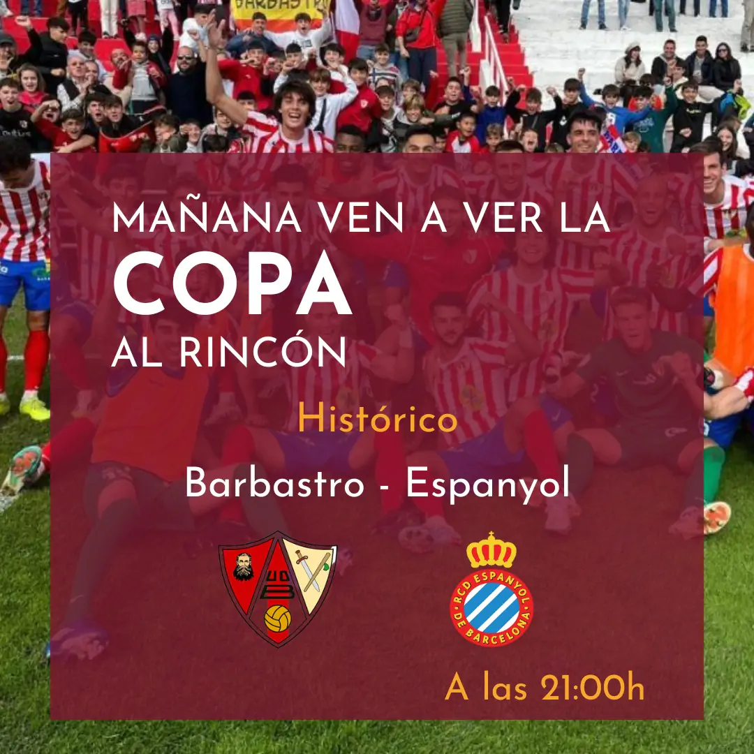 Partido Barbastro - Espanyol de Copa del Rey | enBenas.com