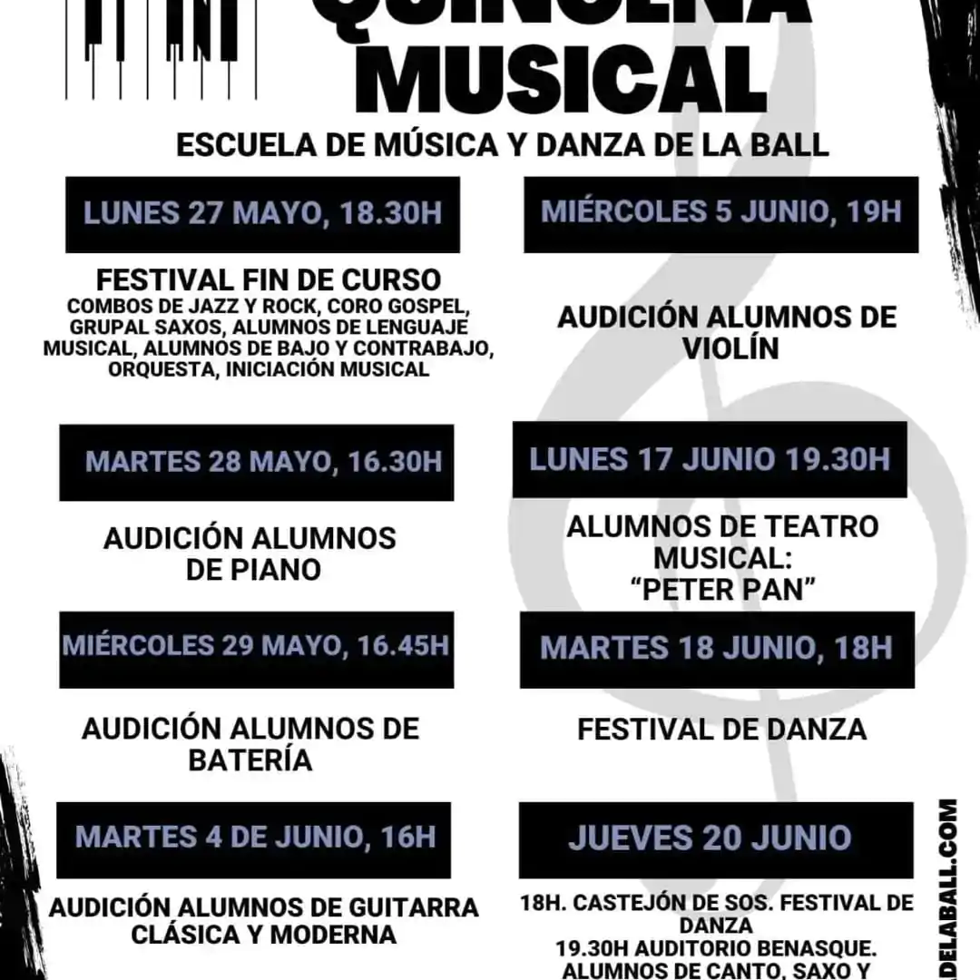 Quincena musical de la Escuela de la Ball | enBenas.com